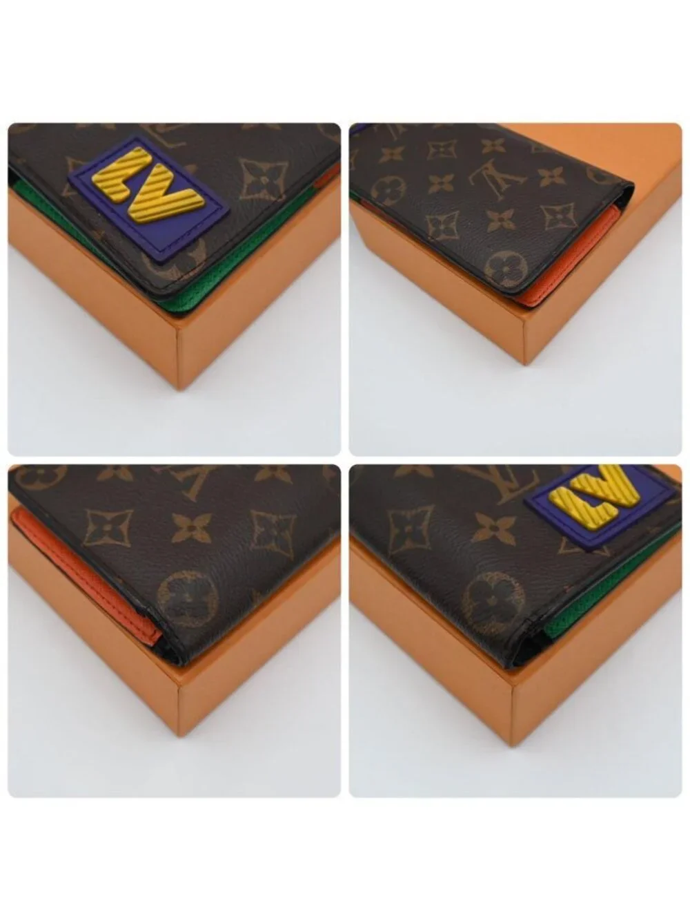 Louis Vuitton Monogram Lava Portefeuille Brazza NM Wallet